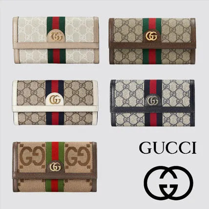 【-gucci】国内即発-gucci-オフィディア-ggモチーフ長財布-コンチネンタル
