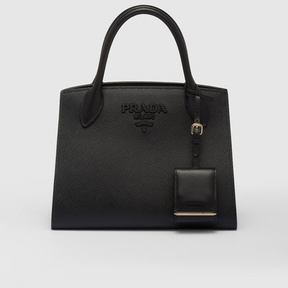 ★PRADA直営店★モノクローム スモール サフィアーノ バッグ