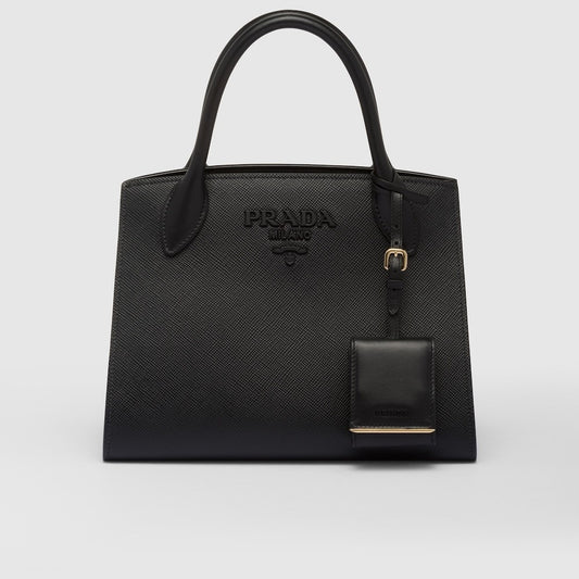 ★PRADA直営店★モノクローム スモール サフィアーノ バッグ