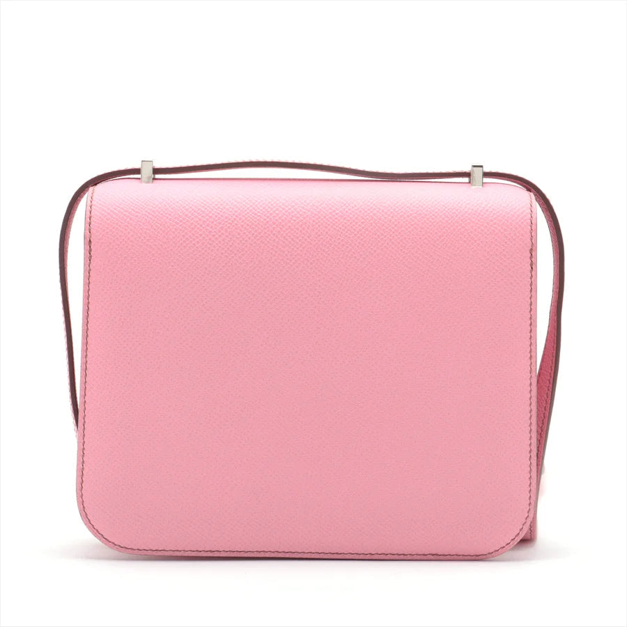 エルメス コンスタンス3 ミニ18 ヴォーエプソン ピンク シルバー金具