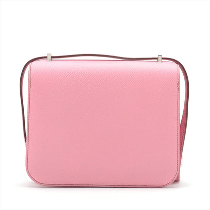 エルメス コンスタンス3 ミニ18 ヴォーエプソン ピンク シルバー金具