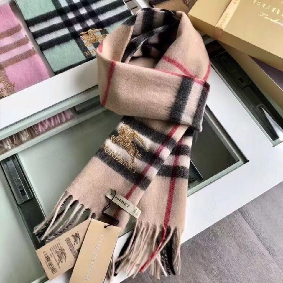 【Burberry】クラシック チェック カシミアスカーフ