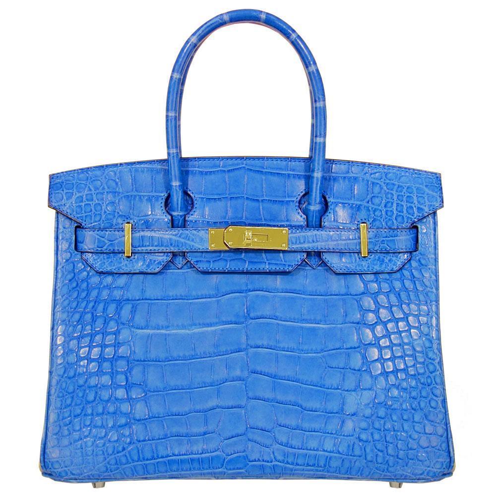 【HERMES】エルメス バーキン 30cm クロコダイル ゴールド金具