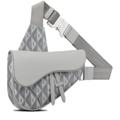 DiorEssentials SADDLE バッグ CD Diamond キャンバス & スムースカーフスキン