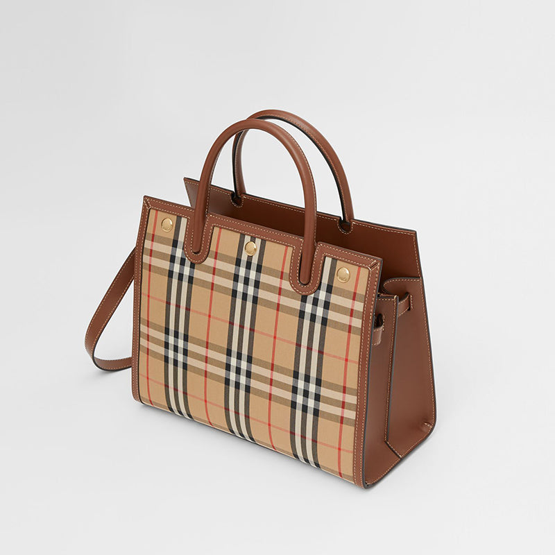 【BURBERRY】ミニ ツーハンドル タイトルバッグ