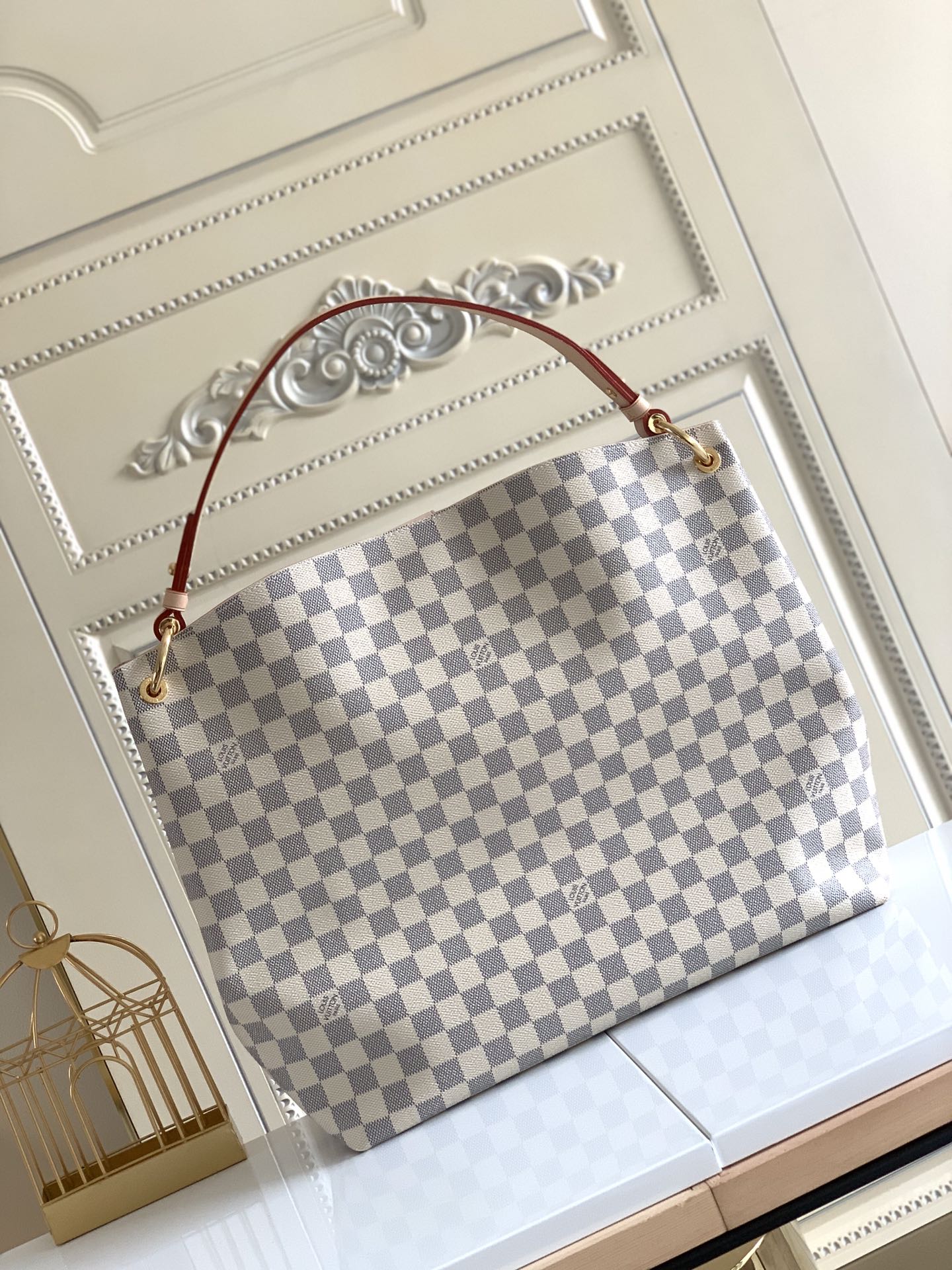 【Louis Vuitton】ヴィトン財布に合うトートバッグモノグラムダミエグレースフルPM【バッグ】