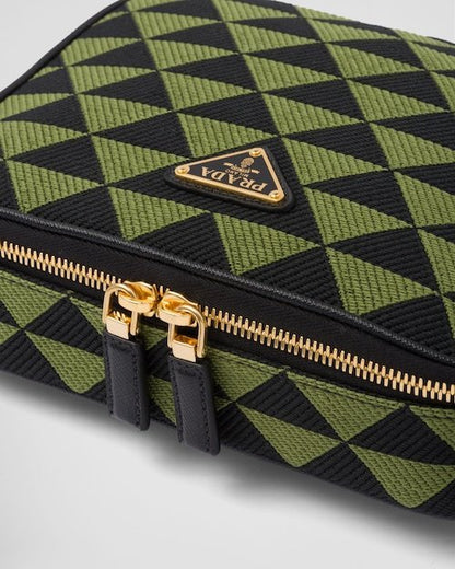 ★PRADA直営店★エンブロイダリー ファブリックバッグ