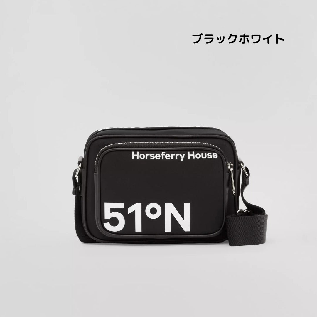 新作【BURBERRY】バーバリー プリント ナイロン ボディバッグ