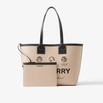 【BURBERRY】🔥雑誌掲載！ミディアム ロンドン トートバッグ💓日本人気上昇中↑↑↑今すぐ欲しい！