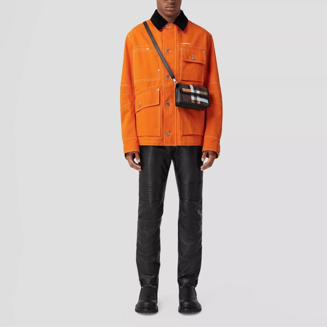 新作【BURBERRY】バーバリー チェック レザーショルダーバッグ