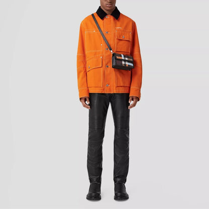 新作【BURBERRY】バーバリー チェック レザーショルダーバッグ