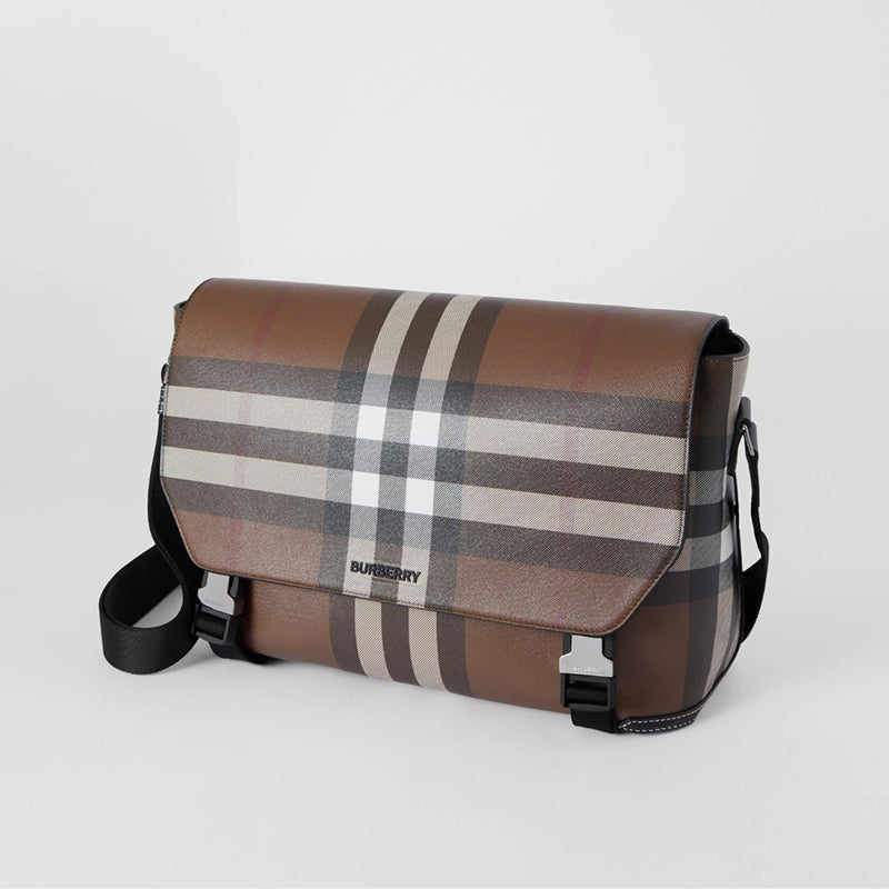 【BURBERRY】バーバリー チェック ラージメッセンジャーバッグ
