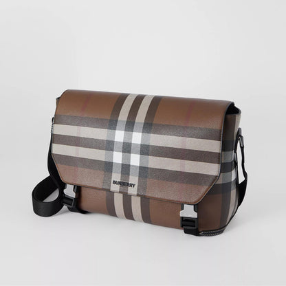 【BURBERRY】バーバリー チェック ラージメッセンジャーバッグ