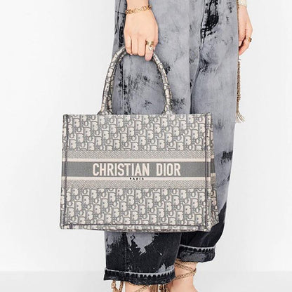 【DIOR】BOOK TOTE BAG 新木優子同項 セレブ芸能人御用達・国内発 Diorキャンバスブックトートバッグ