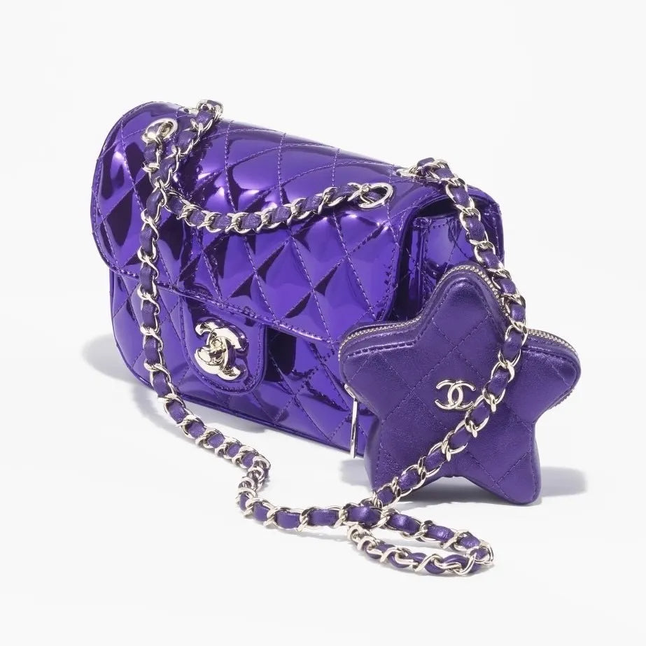 2024 CRUISE CHANEL ミニフラップバッグ＆スターコインケース付