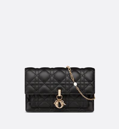【DIOR】【人気】DIOR ディオール★LADY DIOR ラムスキン チェーンバッグ