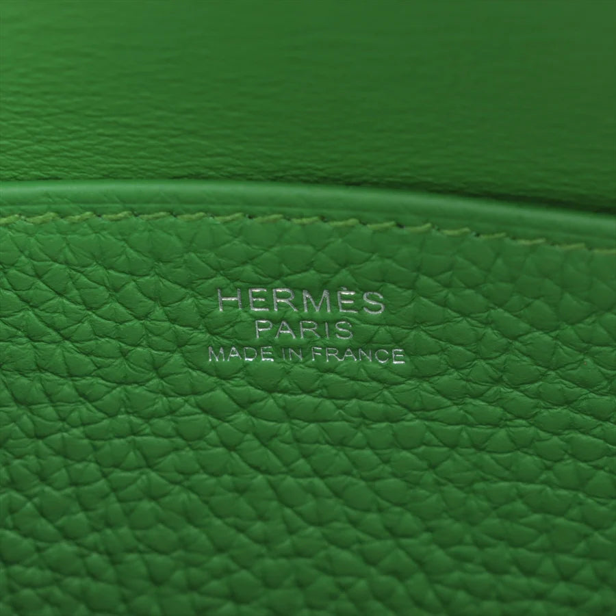 エルメス アルザン25 トリヨンクレマンス ヴェールユッカ シルバー金具