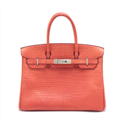 エルメス バーキン30 ポロサスマット ルージュインディアン シルバー金具