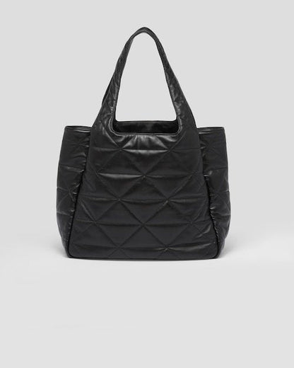 ★PRADA直営店★トップステッチ ラージ レザー トートバッグ