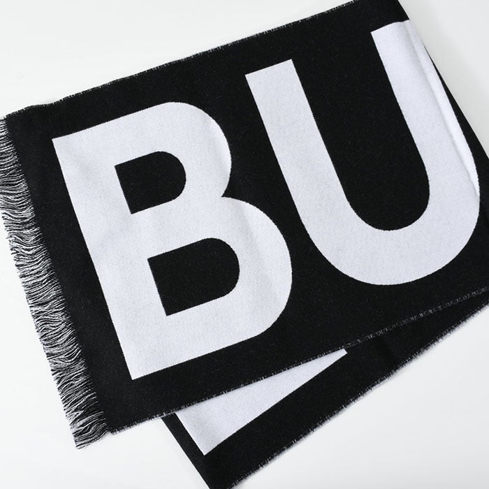BURBERRY ロゴウールジャガードマフラー 190*35cm