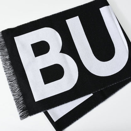BURBERRY ロゴウールジャガードマフラー 190*35cm
