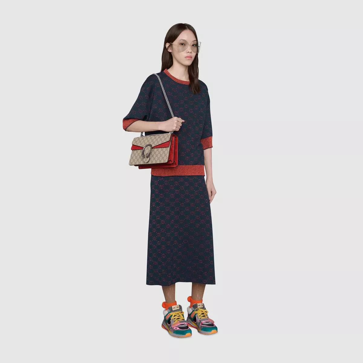 【GUCCI】グッチ Dionysus ディオニュソス GG ショルダーバッグ レッド