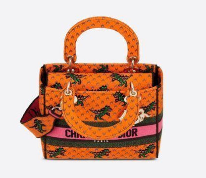 *21AW*新作*LADY D-LITE DRAGON & FIRE ミディアムバッグ