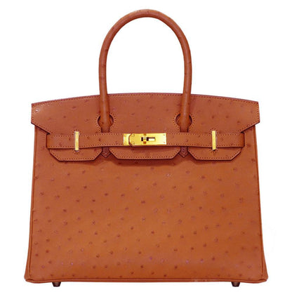 【HERMES】エルメス バーキン 30cm オーストリッチ ゴールド金具