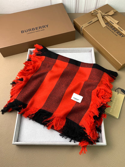 【2024】【BURBERRY バーバリー】オートクチュール ファッション トランジショナル カラー ロング ビアード スカーフ35*240CM