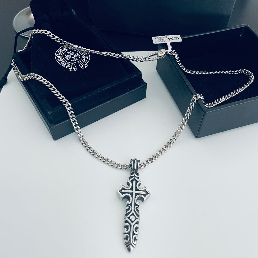 【CHROME HEARTS】クロムハーツ、新しいネックレス万能シンプルファッションオーナメント