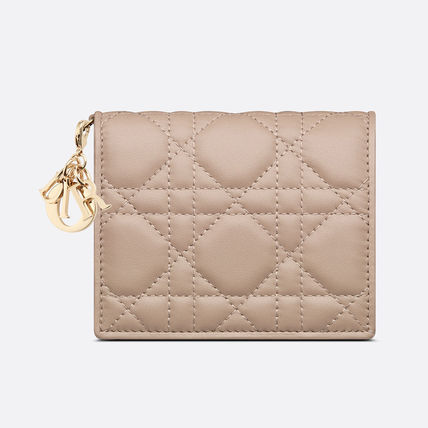 【DIOR】 ミニ財布 カナージュ ラムスキン【財布】