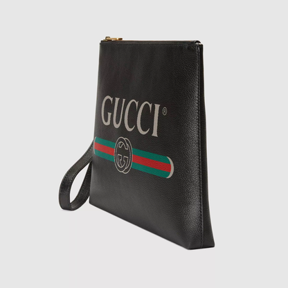 GG Printシリーズ皮革ハンドバッグ