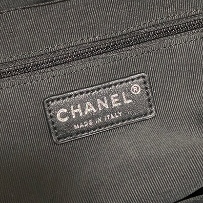 Chanel Calfskin Quilted Ultra Pocket Shopping Tote Navy AS3928