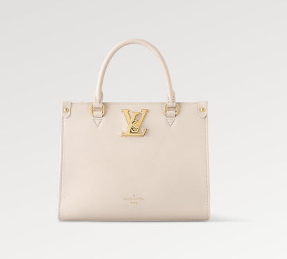 LV レザー スクエア トート ロック＆ゴー ブラック ホワイト M22311 M23637