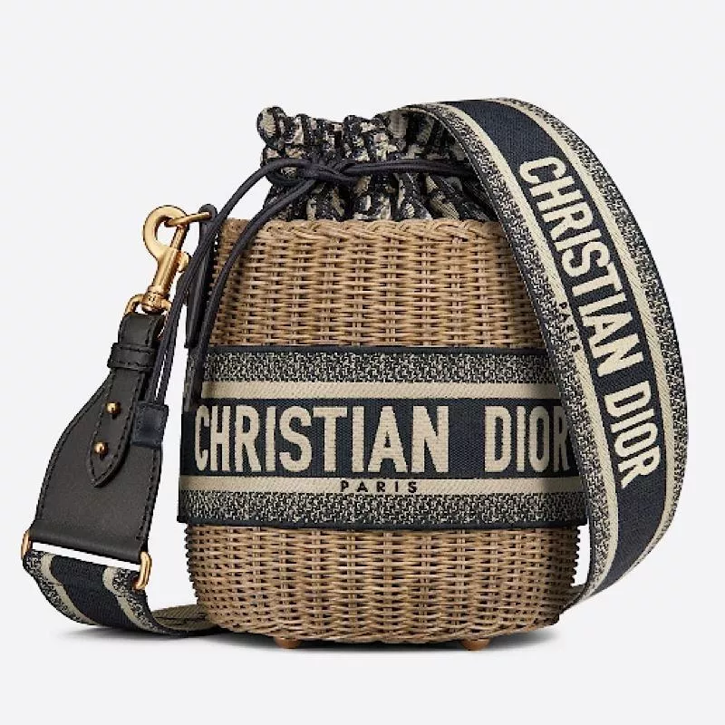 【DIOR】WICKER オブリーク ジャカード バケットバッグ
