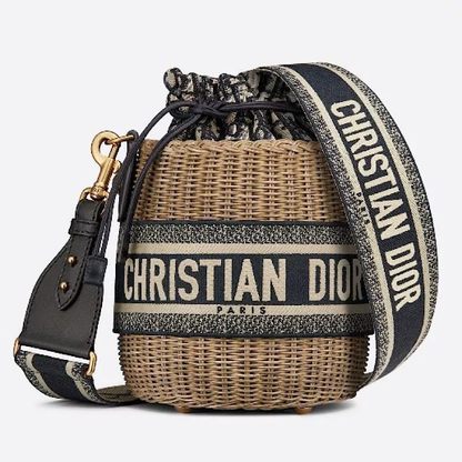 【DIOR】WICKER オブリーク ジャカード バケットバッグ