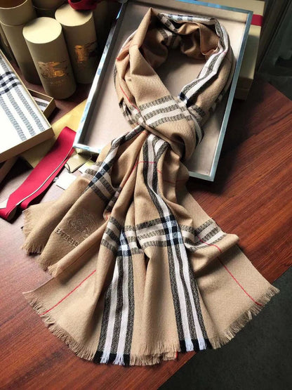 【Burberry】 カシミアスカーフ