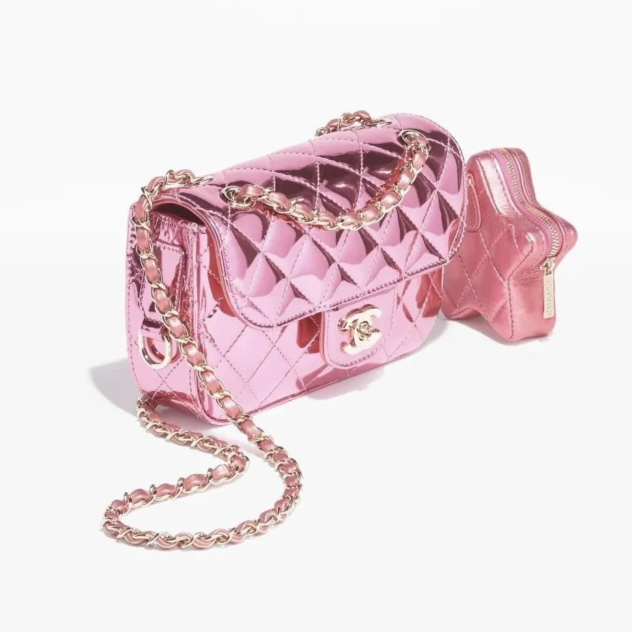 2024 CRUISE CHANEL ミニフラップバッグ＆スターコインケース付