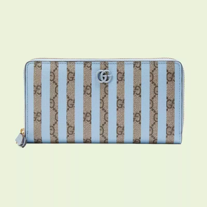 【GUCCI】GGスプリーム ダブルG ジップアラウンド 長財布
