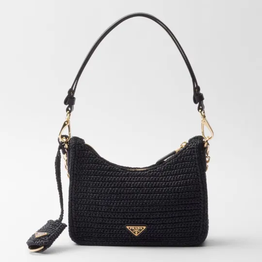 【大人気】PRADA プラダ◆Re-edition ミニバッグ チェーン ストラップ付 22*18*6CM 240920