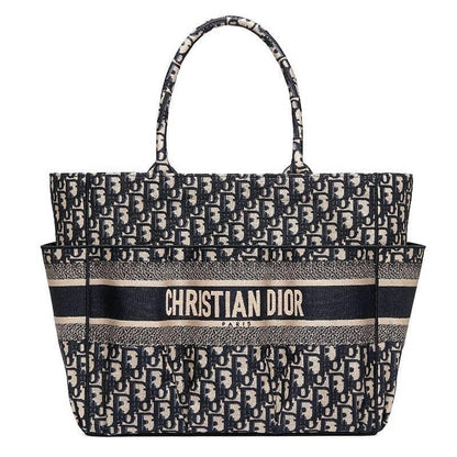 【DIOR】OBLIQUE ブルーキャンバスキャサリントート