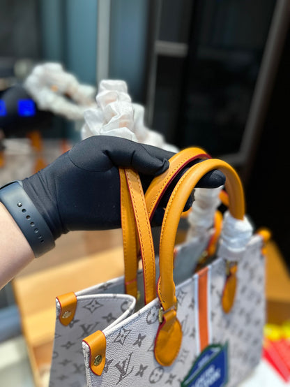 【L&V】23 ハンドバッグ 1854lvバッグ印刷 大容量 34cm