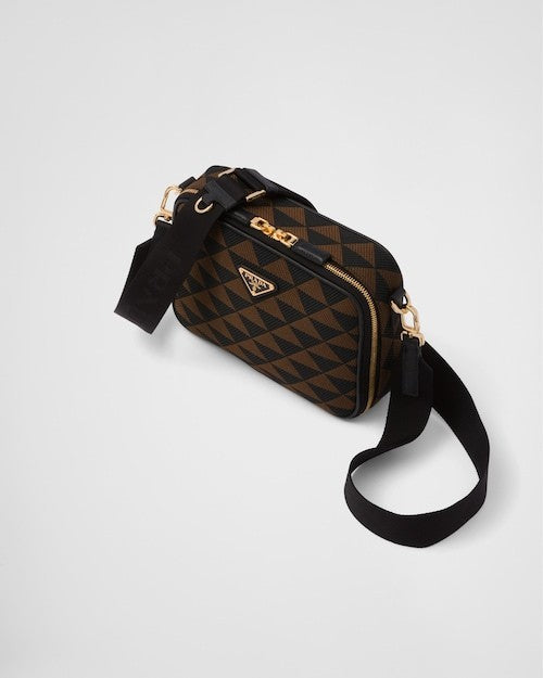 ★PRADA直営店★エンブロイダリー ファブリックバッグ