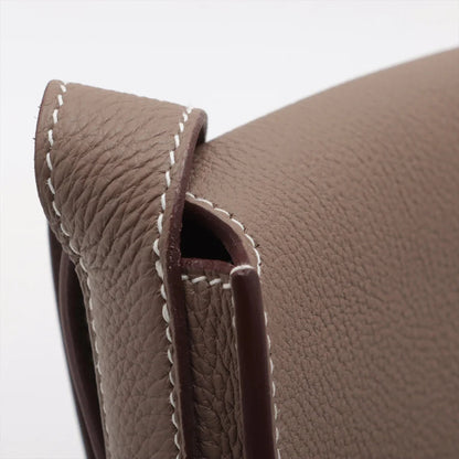 エルメス スティーブ ライト ジュニア トゴ エトゥープ シルバー金具