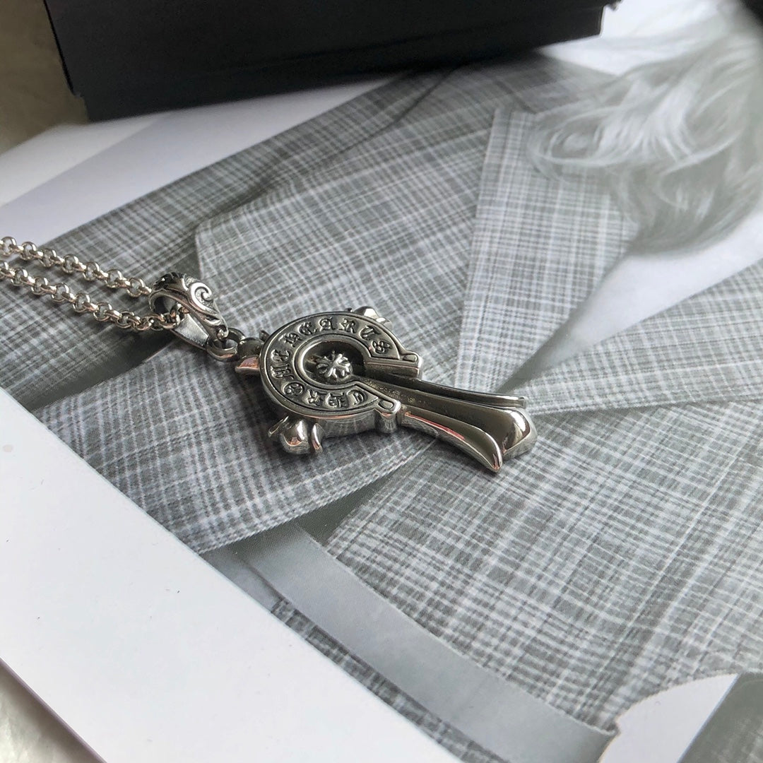 Chrome Hearts クロムハーツ バッジクロスネックレス 65cm
