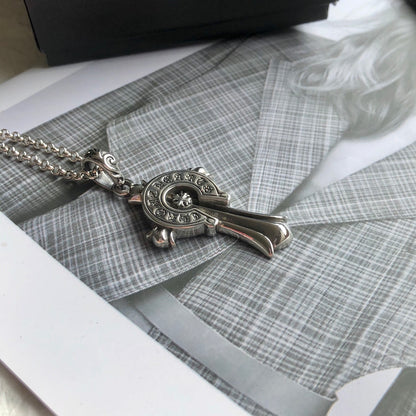 Chrome Hearts クロムハーツ バッジクロスネックレス 65cm