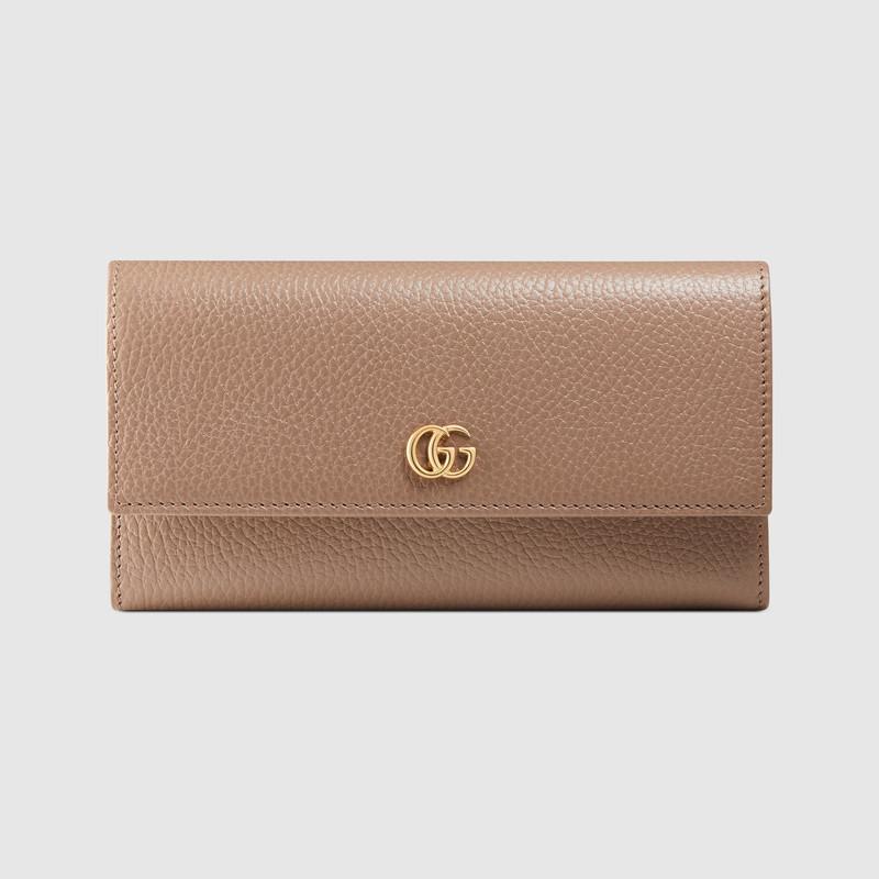 【GUCCI】プチ マーモント レザー コンチネンタルウォレット★即納