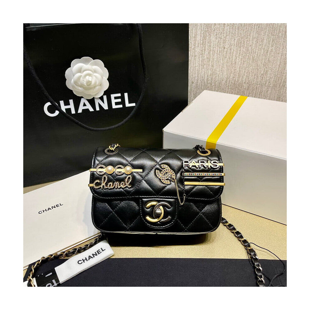 【入手困難】25ans雑誌掲載！中条あやみ愛用Chanel Pearls Charms Mini Flap Bag AS2978