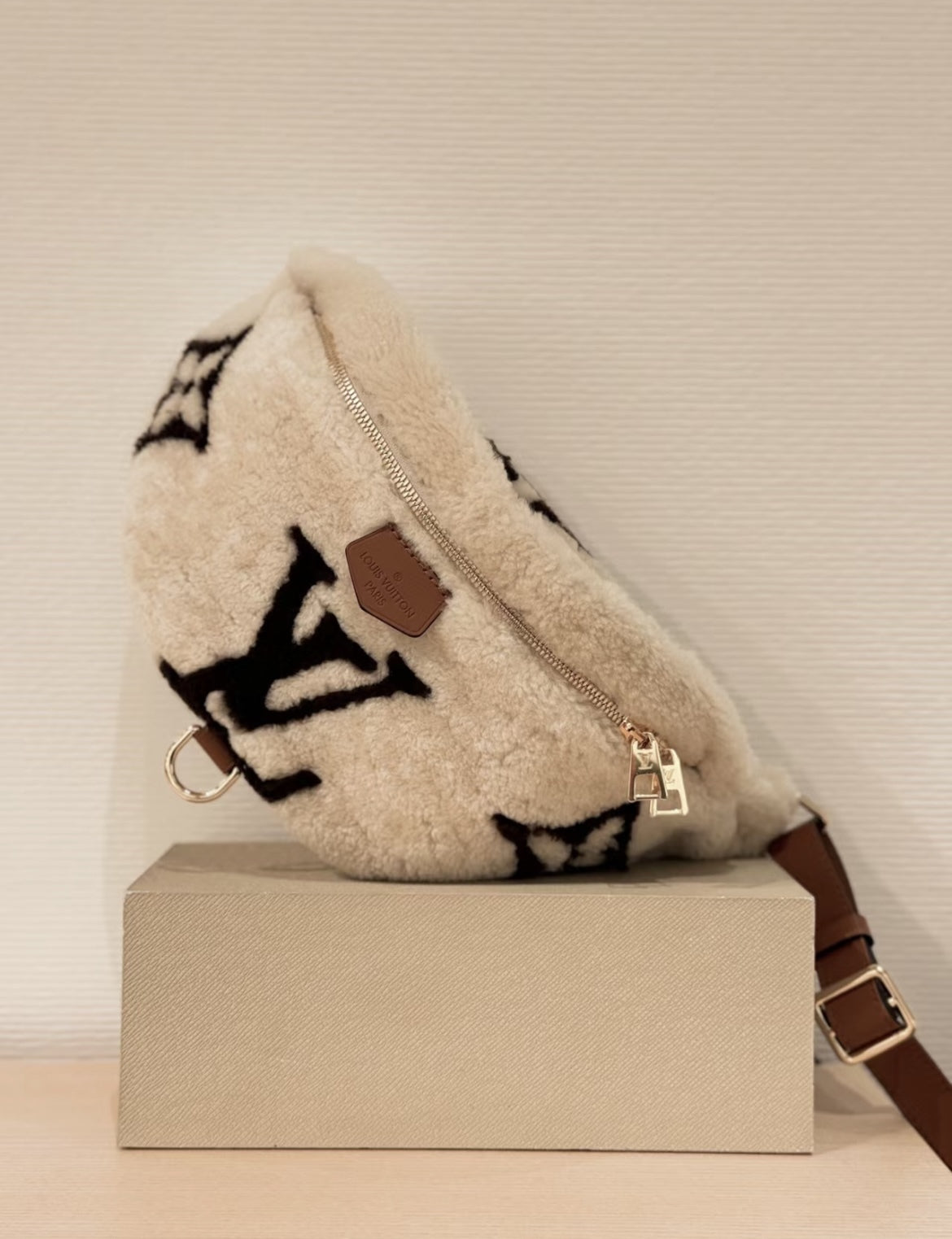 【もこもこ感で冬にぴったり♪】Louis Vuitton★バムバッグ M23715