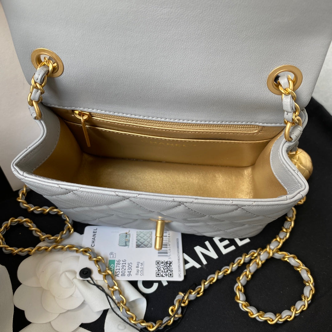 Chanel CF square with golden ball 1786